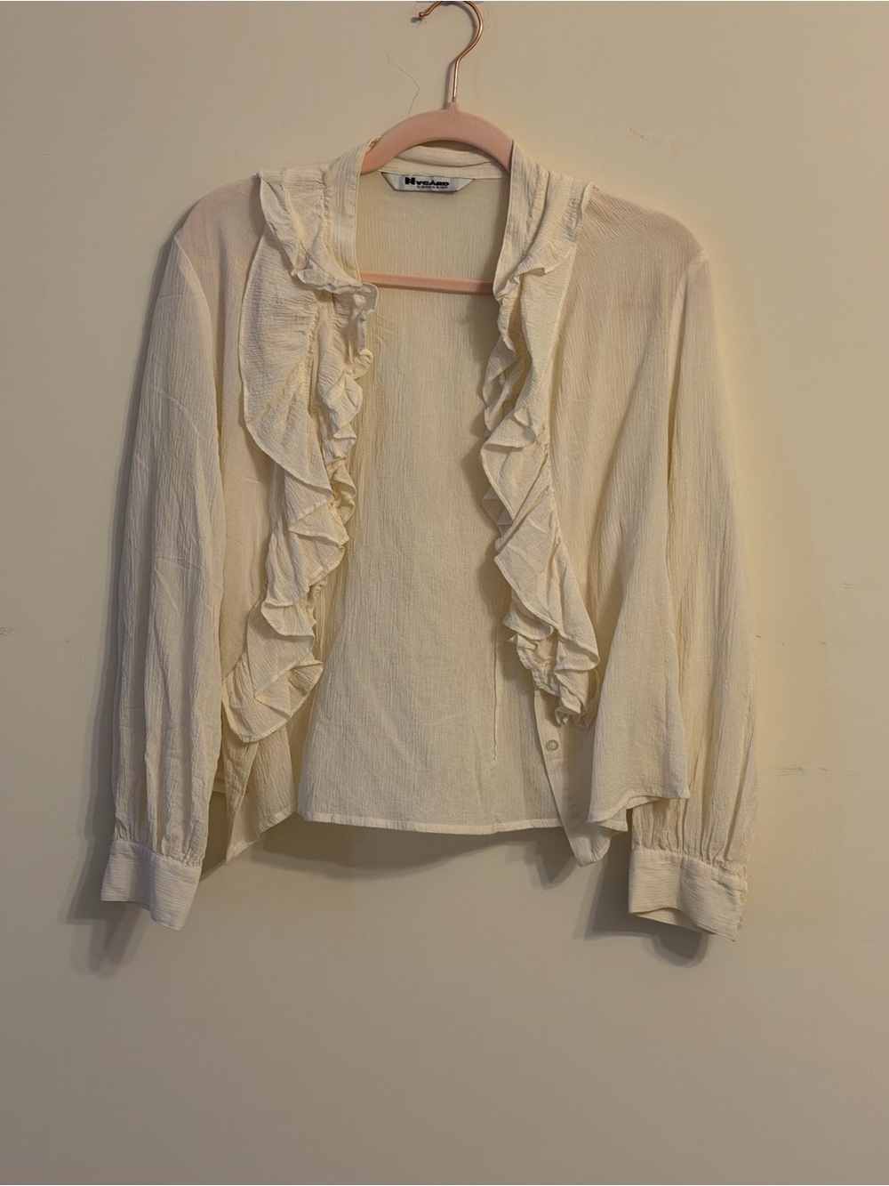 Nygard Collection Ruffled Cardigan - Picture 3 of 4